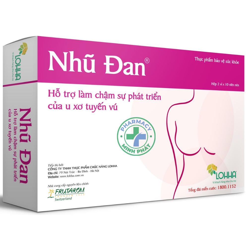 Viên Uống Nhũ Đan Lohha Hỗ Trợ Điều Trị U Xơ Tuyến Vú 20 Viên
